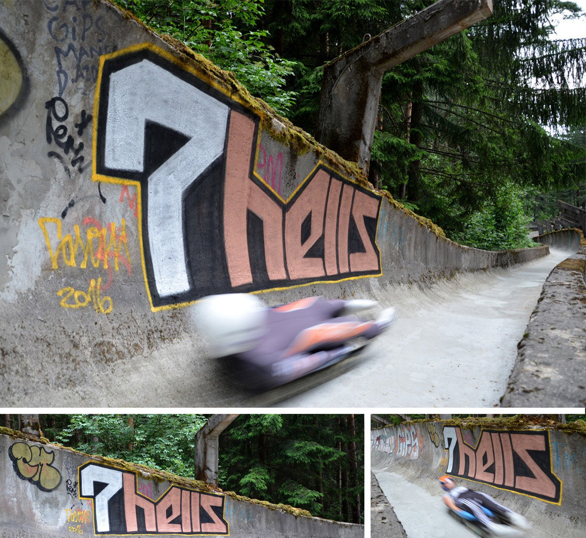 Graffiti Bombing in Sarajevo - Photo by casom - casom, seven.hells, 7hells (2016)