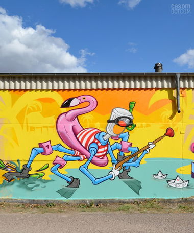 Graffiti Wall in Köthen - Photo by casom - casom, 7hells, sevenhells (2018)