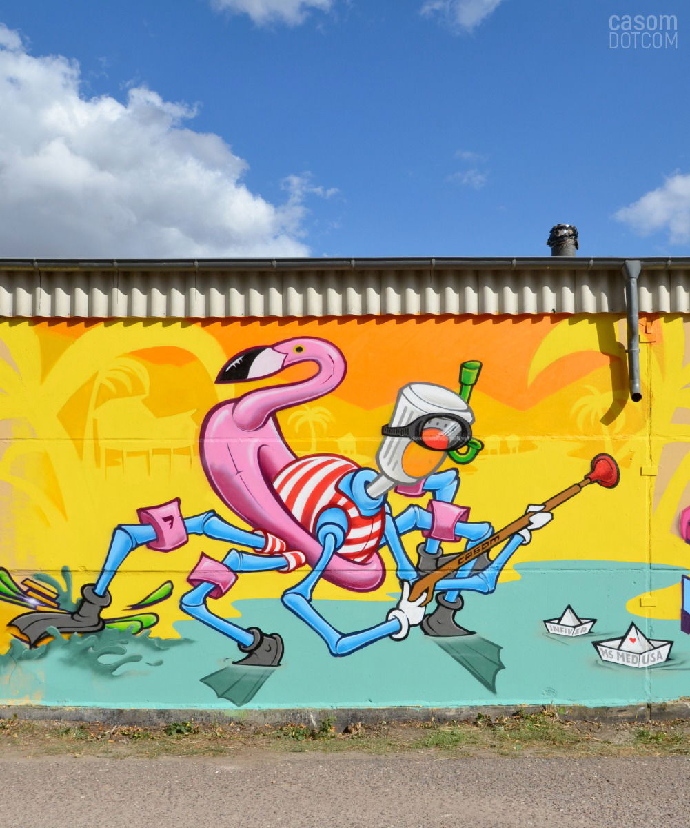 Graffiti Wall in Köthen - Photo by casom - casom, 7hells, sevenhells (2018)