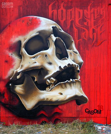 Graffiti Wall in Radebeul - Photo by casom - casom, 7hells, sevenhells (2018)