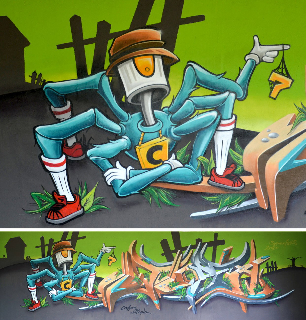 Graffiti Wall - Photo by casom - casom, utopia, seven.hells (2016)
