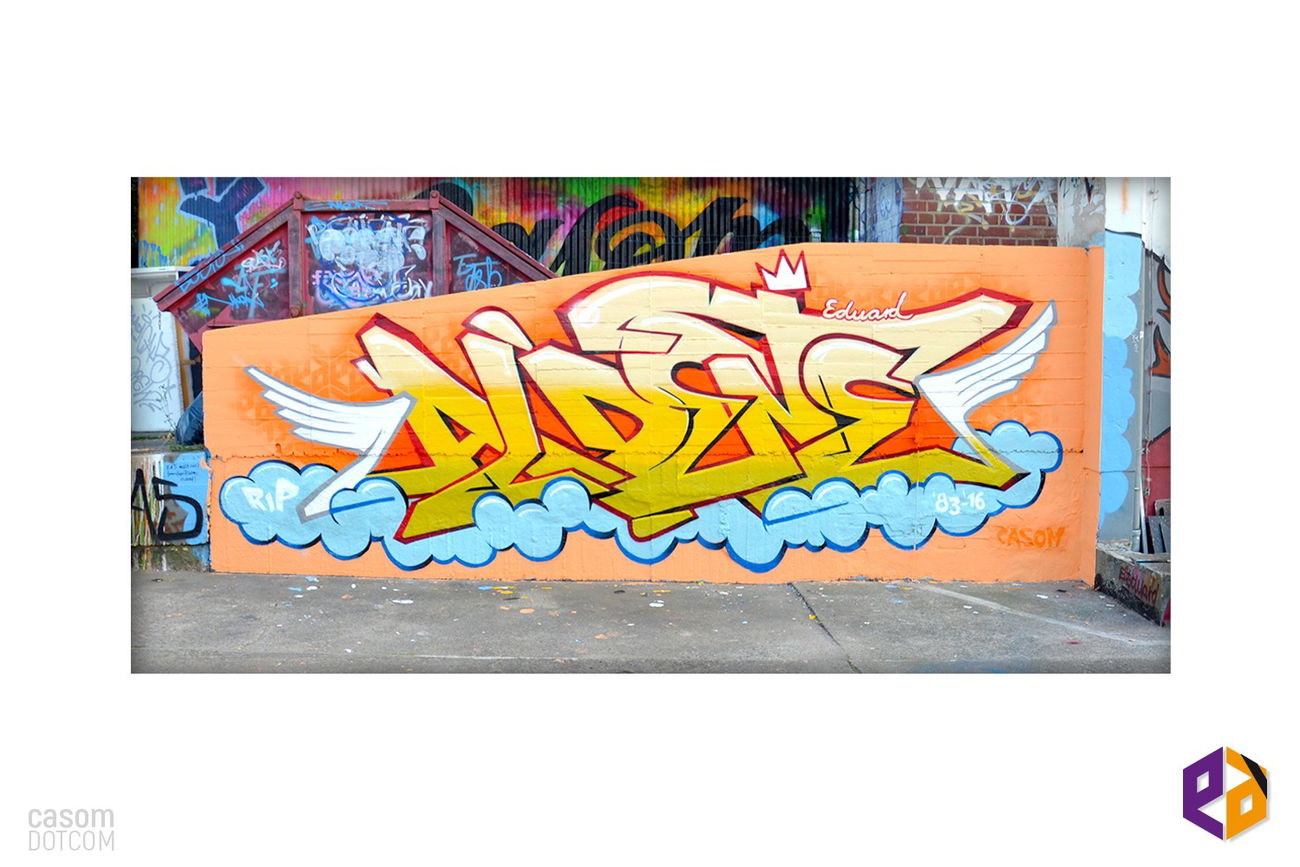 Graffiti Wall in Radebeul - Photo by casom - casom, 7hells, sevenhells (2018)