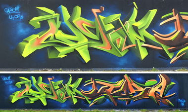 Graffiti Wall - Photo by casom - casom, utopia, sevenhells (2019)