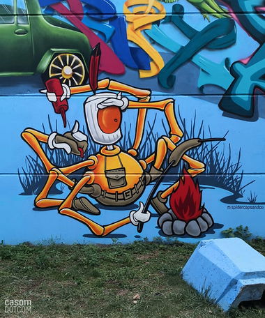 Graffiti Wall - Photo by casom - finally, ..., here (2019)