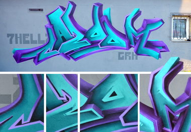 Graffiti Wall in Grossenhain - Photo by casom - casom, seven.hells, 7hells (2013)