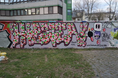 Graffiti Wall in Frankfurt - Photo by cesar - frankfurt, am, main (2015)