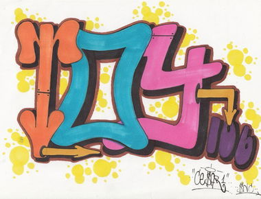 Graffiti Sketch - Photo by cesar - cesar, snc (2015)