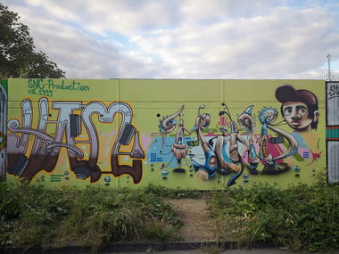 Graffiti Wall in Mainz-kastel - Photo by cesar - cesar, cesarone, snc (2018)
