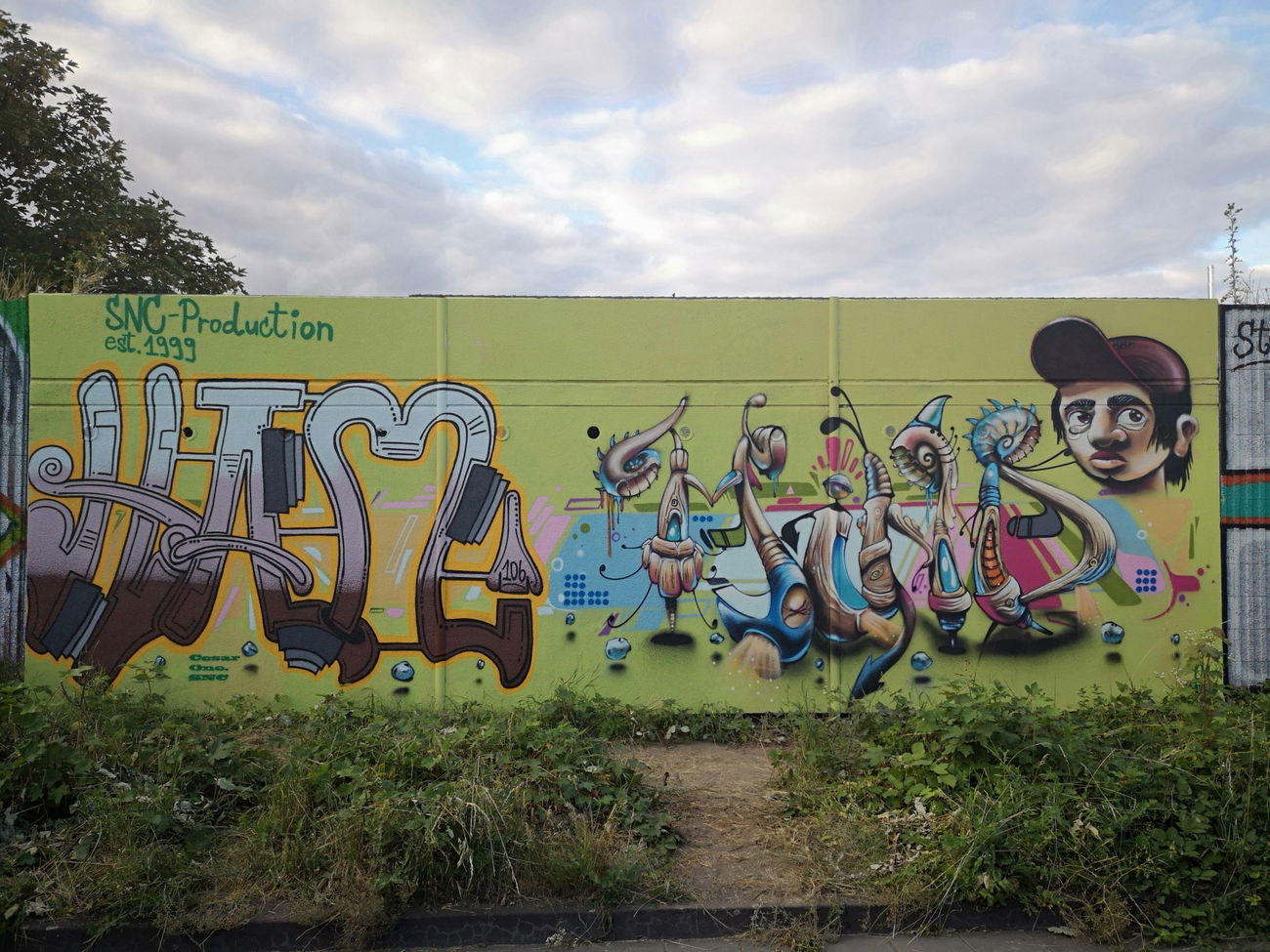 Graffiti Wall in Mainz-kastel - Photo by cesar - cesar, cesarone, snc (2018)