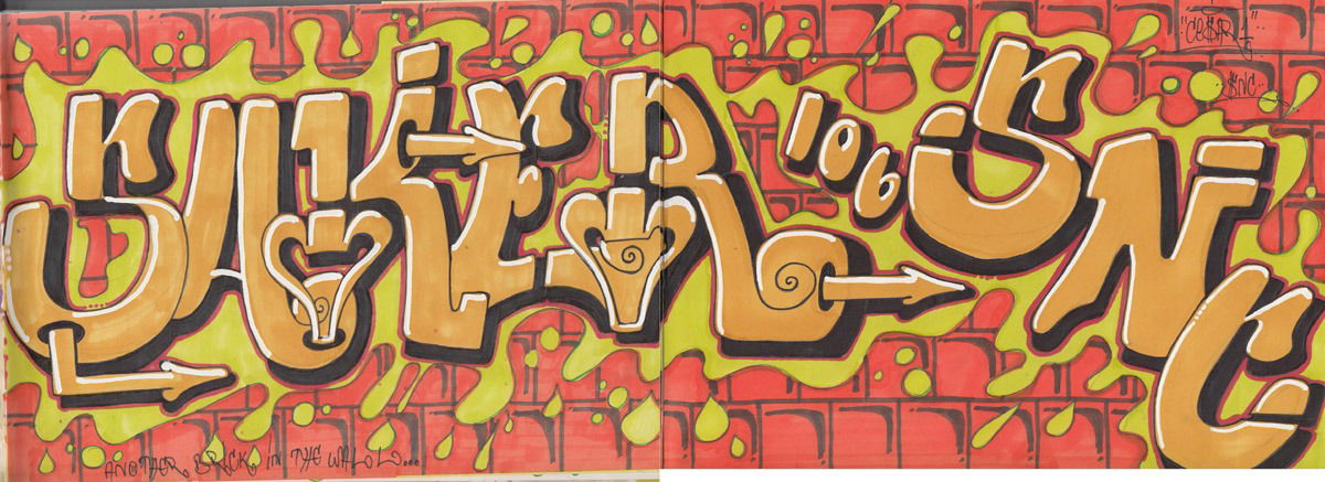 Graffiti Sketch - Photo by cesar - cesar, snc (2015)