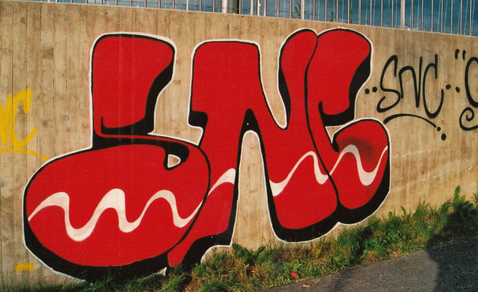Graffiti Bombing in Innsbruck - Photo by cesar - cesar, snc (2008)