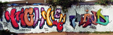 Graffiti Wall - Photo by cesar - cesar, mind21, snc (2013)