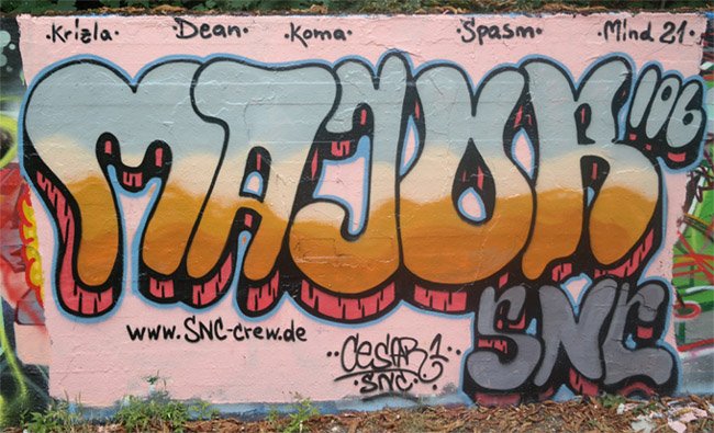 Graffiti Wall - Photo by cesar - cesar, snc, mannheim (2014)