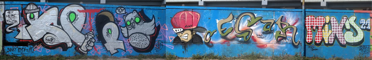 Graffiti Wall - Photo by cesar - cesar, snc, retro (2014)