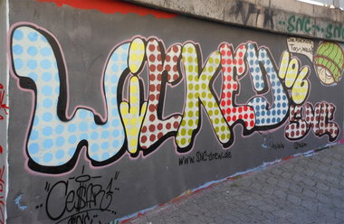 Graffiti Wall in Stamirowice - Photo by cesar - cesar, snc, bingen (2014)