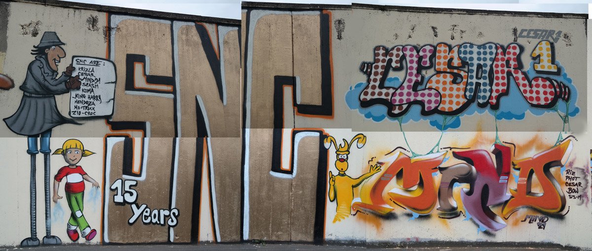 Graffiti Wall - Photo by cesar - mind21, snc, cesar (2014)