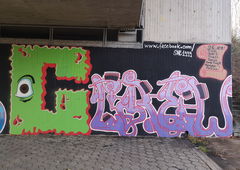 Graffiti Wall in Frankfurt - Photo by cesar - cesar, cesarone, snc (2018)