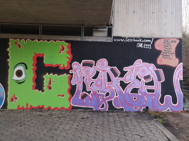 Graffiti Wall in Frankfurt - Photo by cesar - cesar, cesarone, snc (2018)