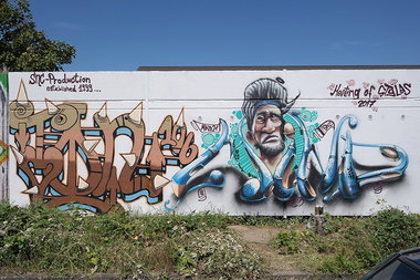 Graffiti Wall in Mainz-kastel - Photo by cesar - cesar, snc, mind21 (2017)