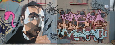 Graffiti Wall in Dijon - Photo by cesar - cesar, snc, dijon (2017)