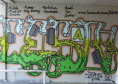 Graffiti Wall in Mainz - Photo by cesar - cesar, cesarone, snc (2020)