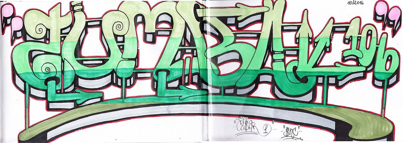 Graffiti Sketch - Photo by cesar - cesar, snc (2016)