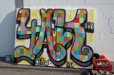Graffiti Wall in Maintal - Photo by cesar - cesar, snc (2015)