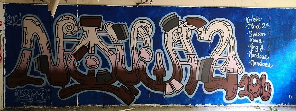 Graffiti Wall in Wiesbaden - Photo by cesar - cesar, cesarone, snc (2018)