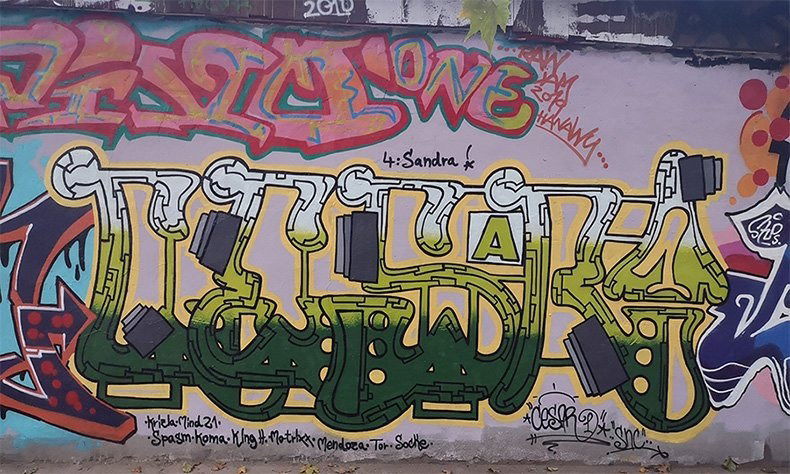 Graffiti Wall in Hanau - Photo by cesar - cesar, cesarone, snc (2019)