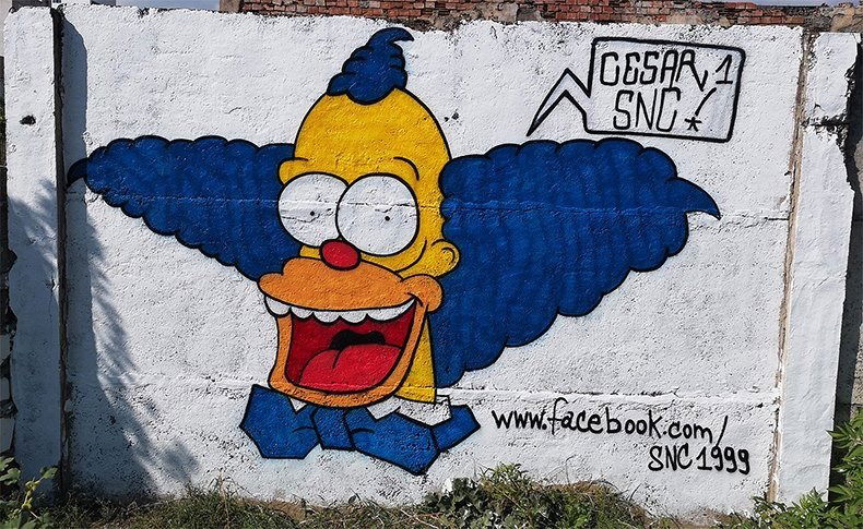 Graffiti Wall in Elbasan - Photo by cesar - cesar, snc, cesarone (2018)