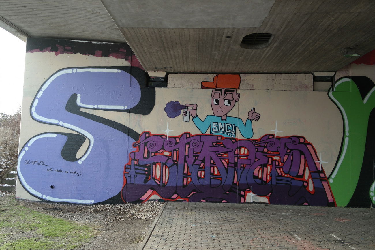 Graffiti Wall in Kassel - Photo by cesar - cesar, snc, kassel (2017)