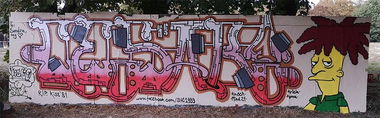 Graffiti Wall in Minden - Photo by cesar - cesar, cesarone, snc (2019)