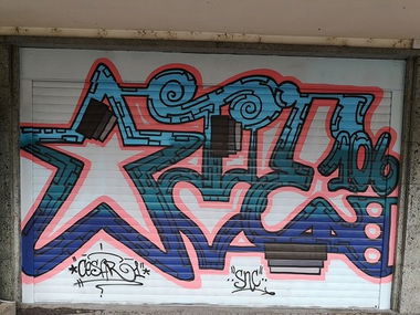 Graffiti Wall in Frankfurt - Photo by cesar - cesar, cesarone, snc (2020)