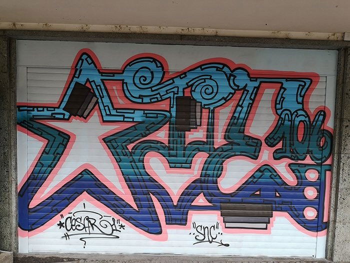 Graffiti Wall in Frankfurt - Photo by cesar - cesar, cesarone, snc (2020)