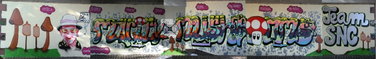 Graffiti Wall in Frankfurt - Photo by cesar - snc, mind21, cesar (2015)