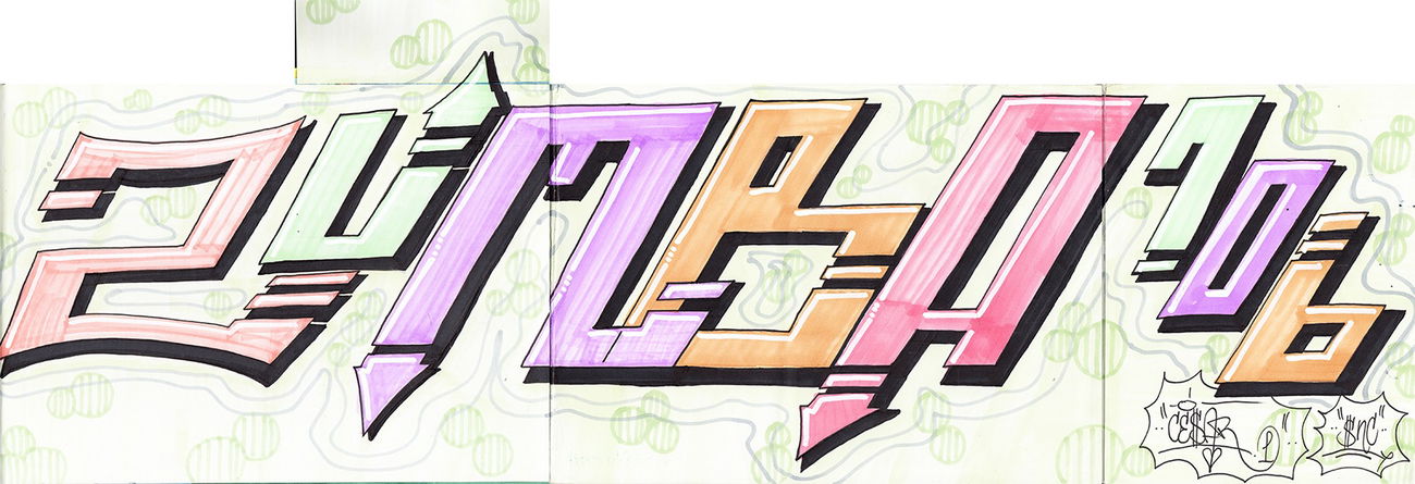 Graffiti Sketch - Photo by cesar - cesar, snc (2016)