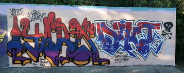 Graffiti Wall in Villedieu france - Photo by cesar - cesar, snc, avignon (2016)