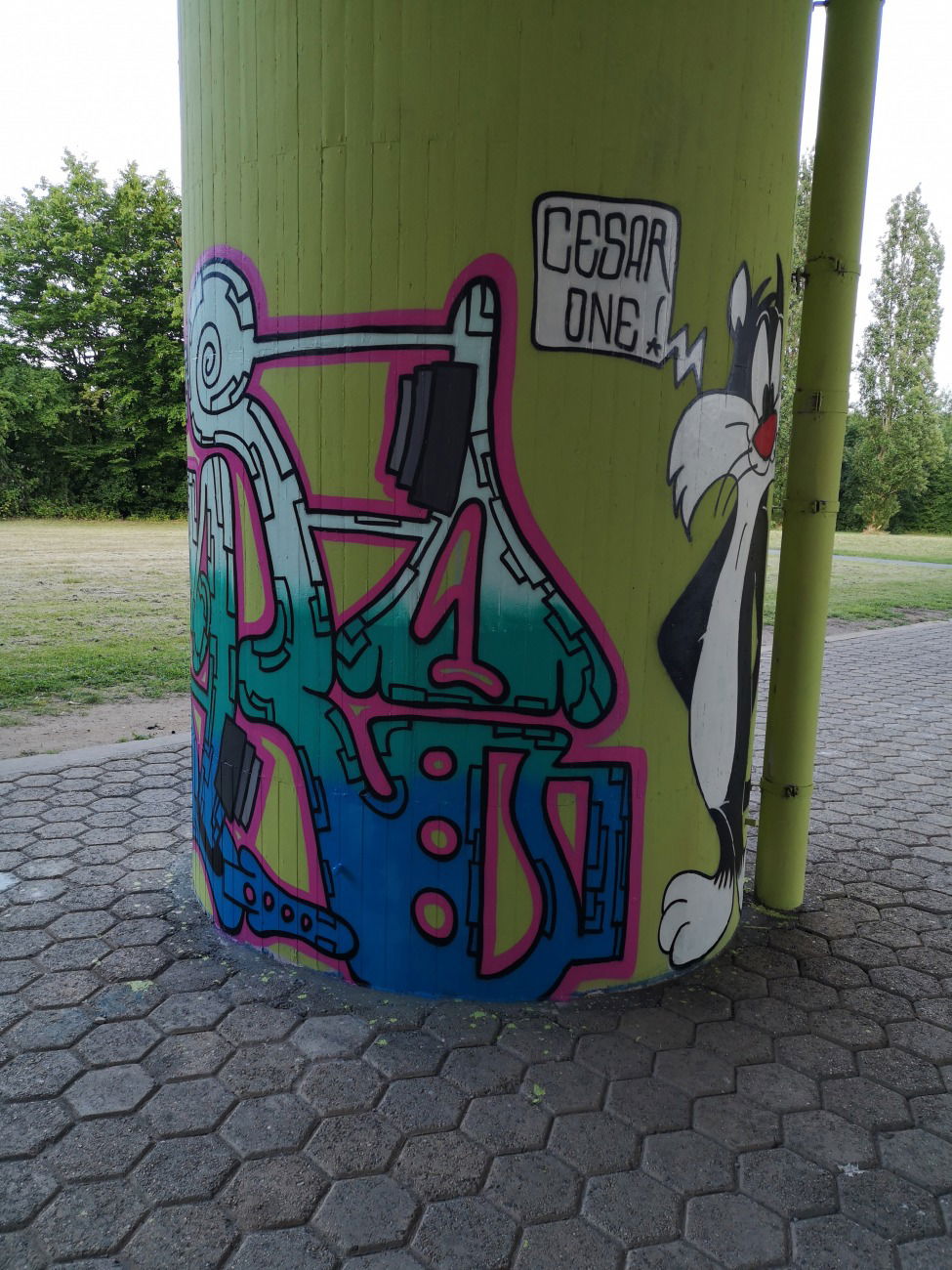 Graffiti Wall in Flörsheim - Photo by cesar - cesar, cesarone, snc (2018)