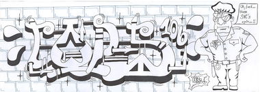 Graffiti Sketch - Photo by cesar - cesar, snc (2016)