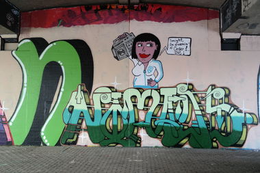 Graffiti Wall in Kassel - Photo by cesar - cesar, snc, kassel (2017)