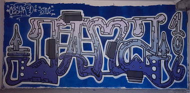 Graffiti Wall in Wiesbaden - Photo by cesar - cesar, cesarone, snc (2019)