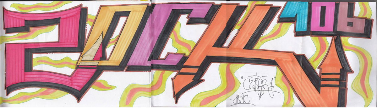 Graffiti Sketch - Photo by cesar - cesar, snc (2016)