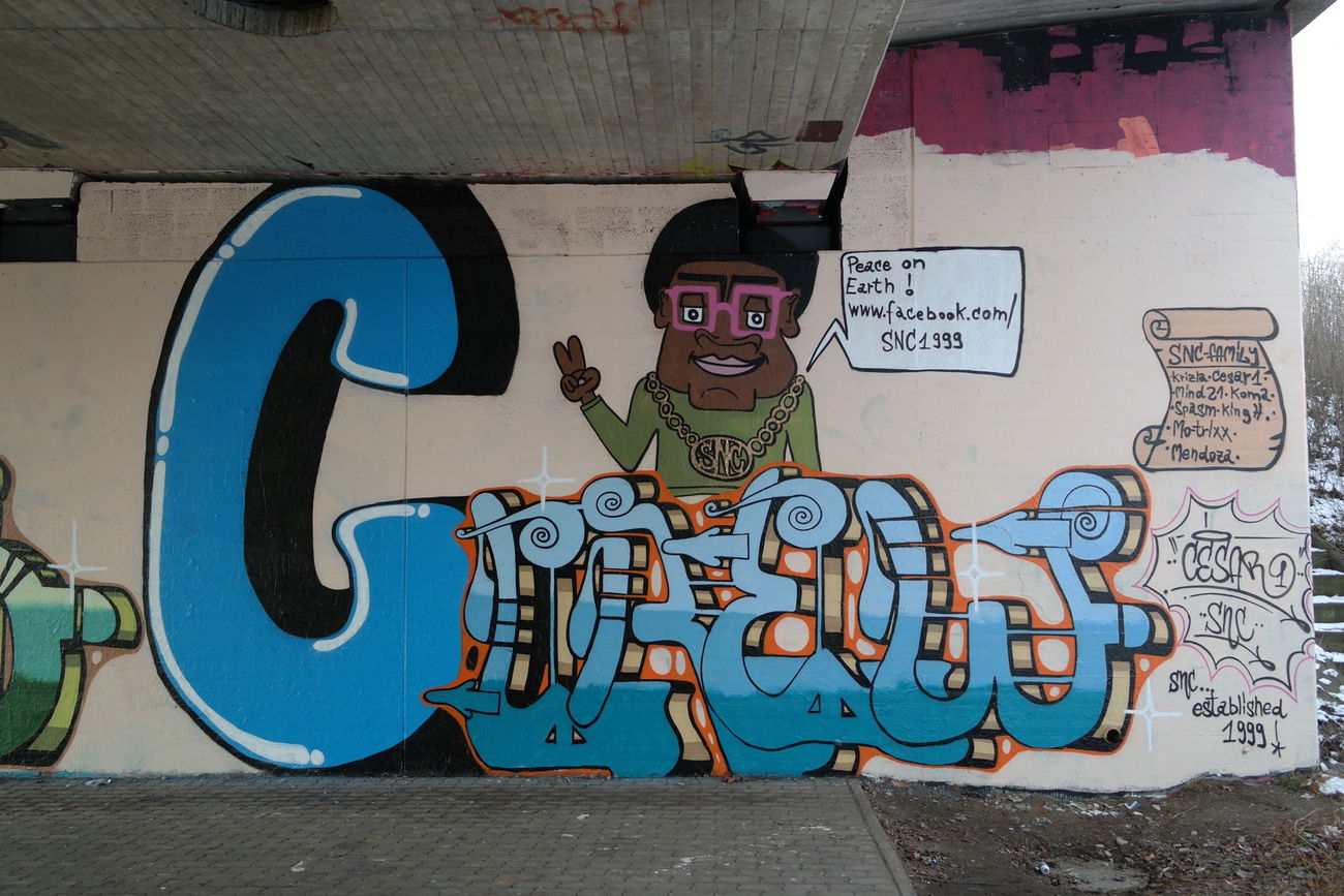 Graffiti Wall in Kassel - Photo by cesar - cesar, snc, kassel (2017)