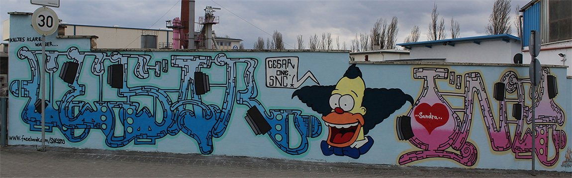 Graffiti Wall in Frankfurt - Photo by cesar - cesar, cesarone, snc (2020)