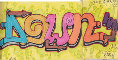 Graffiti Sketch - Photo by cesar - cesar, snc (2015)