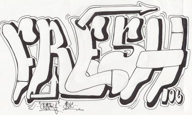 Graffiti Sketch - Photo by cesar - cesar, snc (2015)
