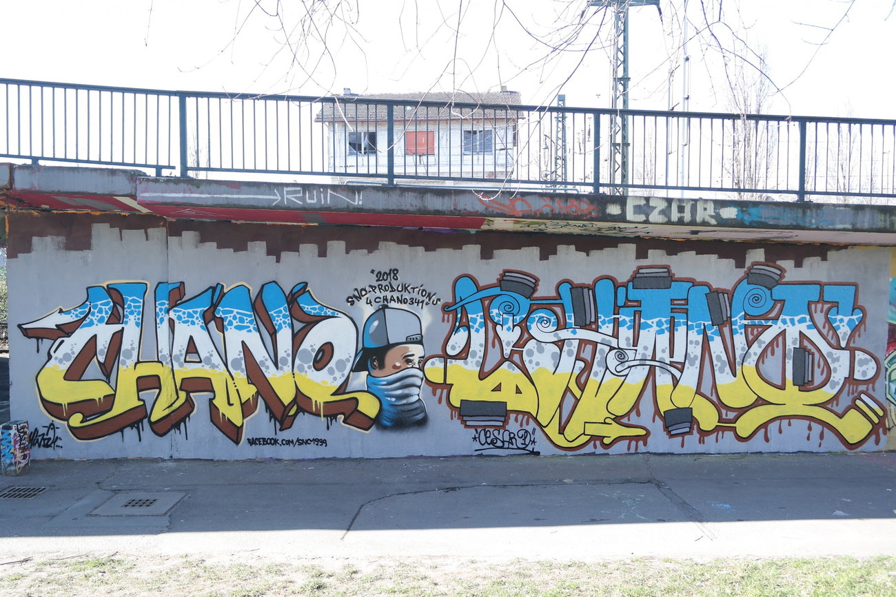 Graffiti Wall in Mainz-kastel - Photo by cesar - cesar, cesarone, snc (2018)