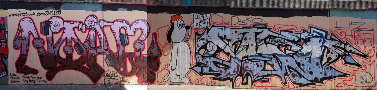 Graffiti Wall in Frankfurt - Photo by cesar - cesar, cesarone, snc (2018)