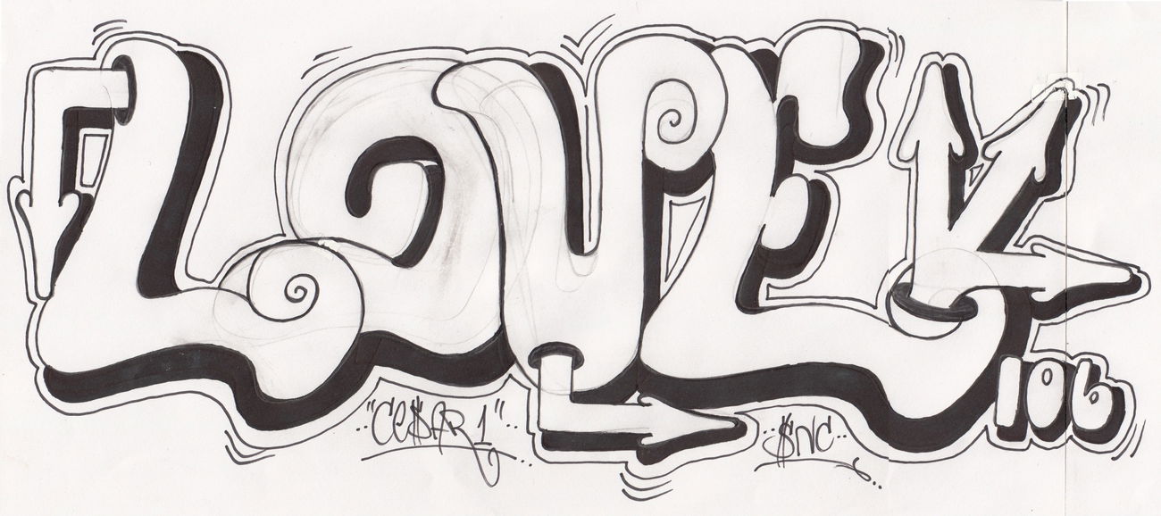 Graffiti Sketch - Photo by cesar - snc, cesar (2015)