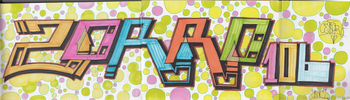 Graffiti Sketch - Photo by cesar - cesar, snc (2016)